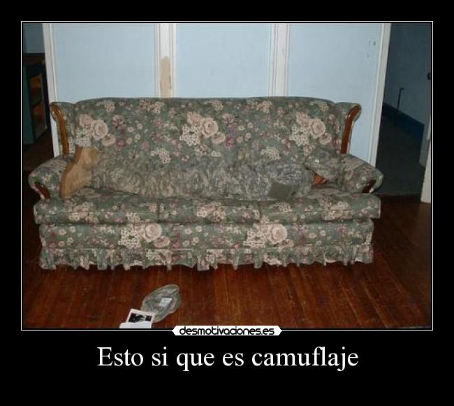 Esto si que es camuflaje -
