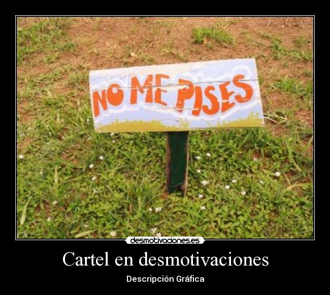 Cartel en desmotivaciones - 