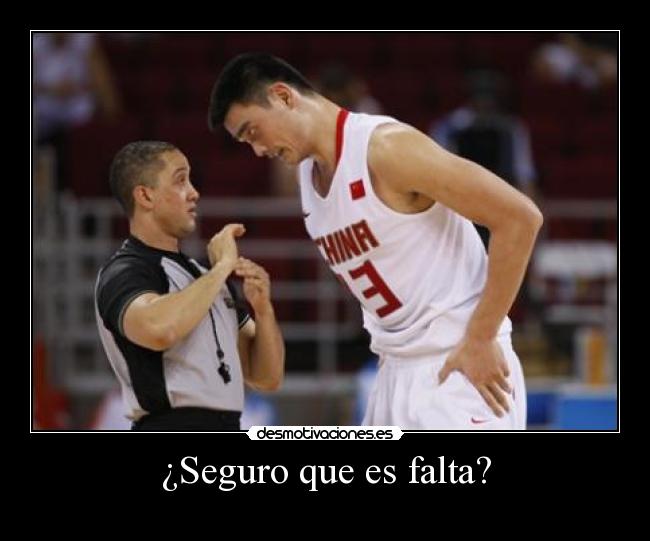 ¿Seguro que es falta? -