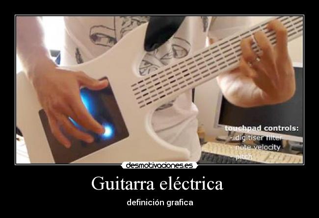 Guitarra eléctrica - definición grafica
