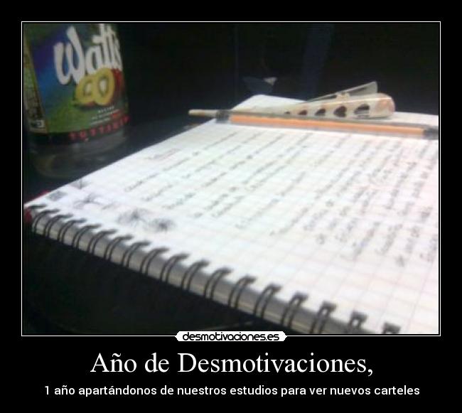 Año de Desmotivaciones, -