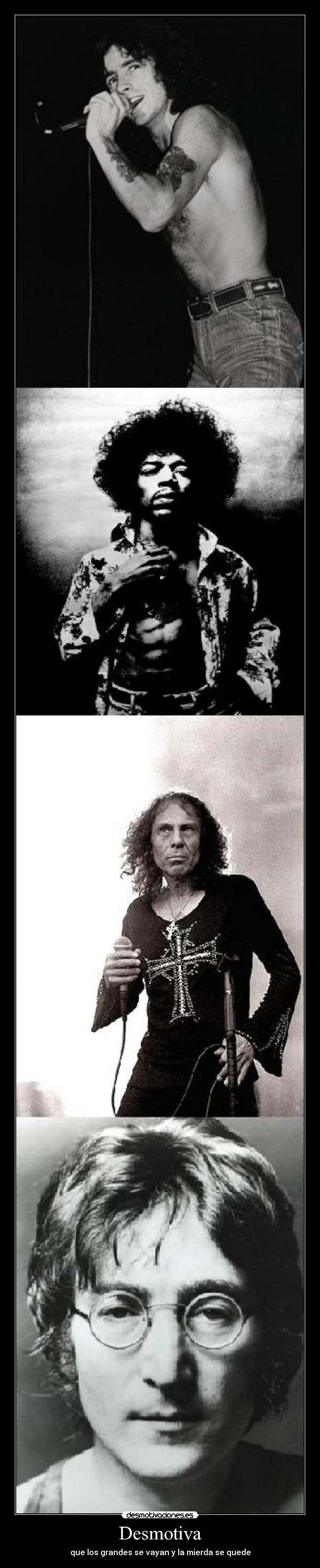 Desmotiva - que los grandes se vayan y la mierda se quede