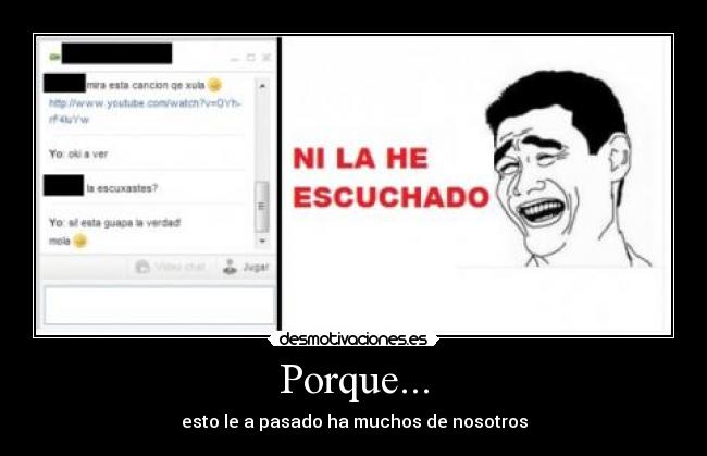 Porque... -