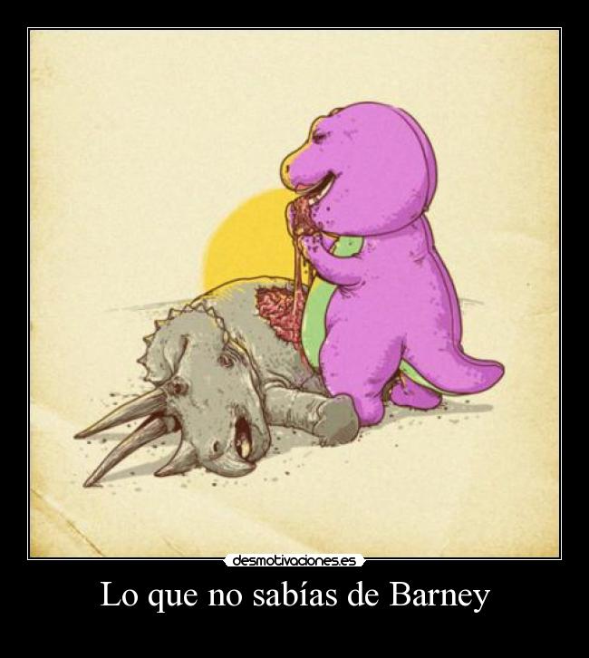 Lo que no sabías de Barney - 