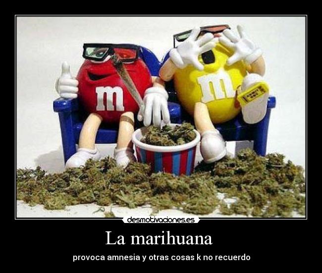 La marihuana - provoca amnesia y otras cosas k no recuerdo