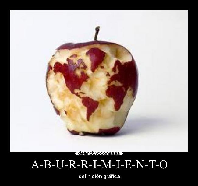 A-B-U-R-R-I-M-I-E-N-T-O - definición gráfica