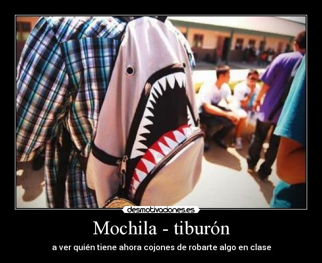 Mochila - tiburón - 