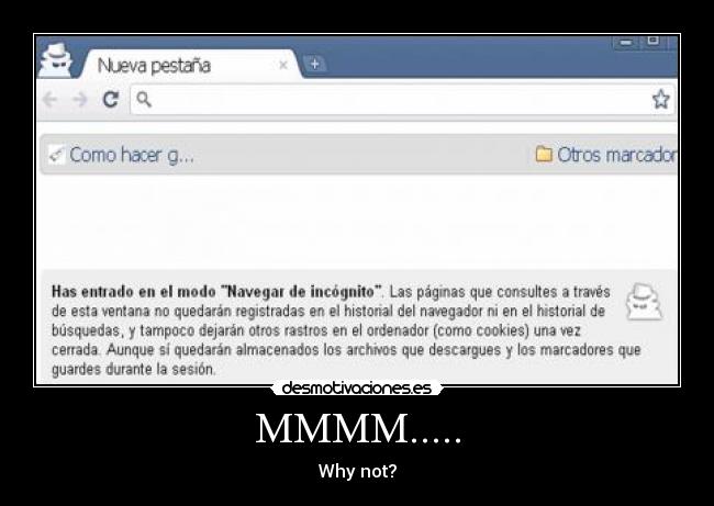 MMMM..... - Why not?