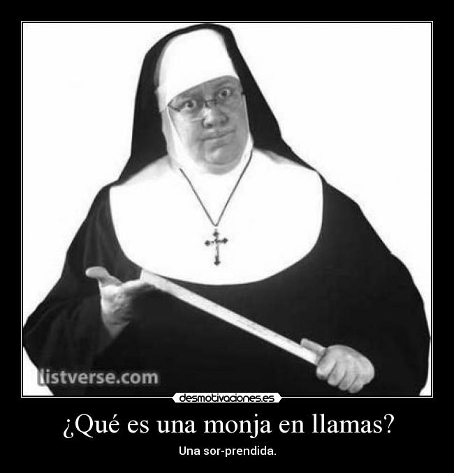 ¿Qué es una monja en llamas? -