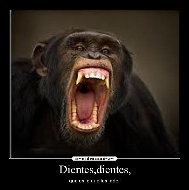 Dientes,dientes, - que es lo que les jode!!