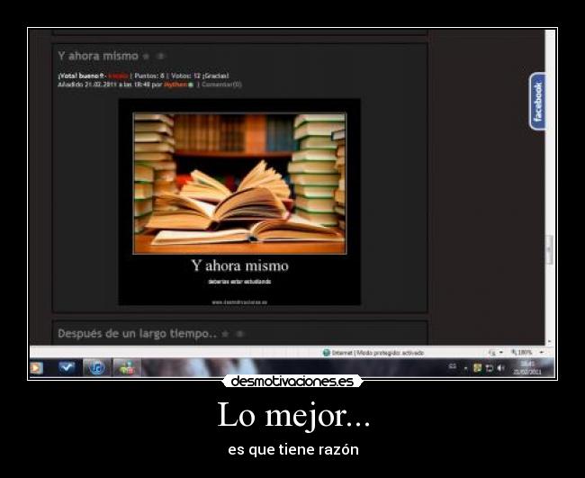 Lo mejor... - es que tiene razón