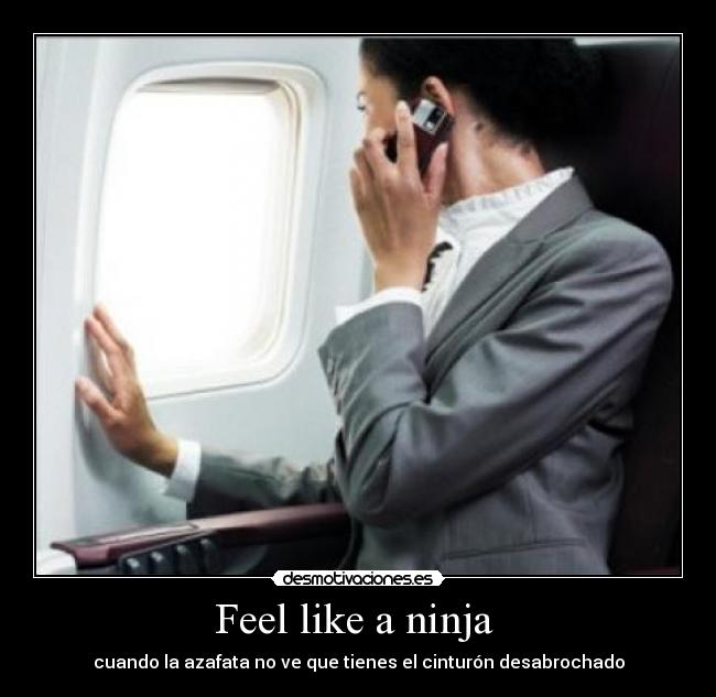 carteles feel like ninja desmotivaciones