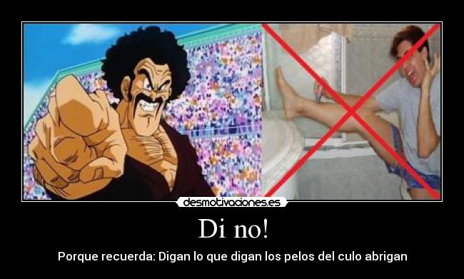 Di no! - Porque recuerda: Digan lo que digan los pelos del culo abrigan