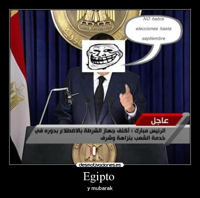 Egipto  - y mubarak