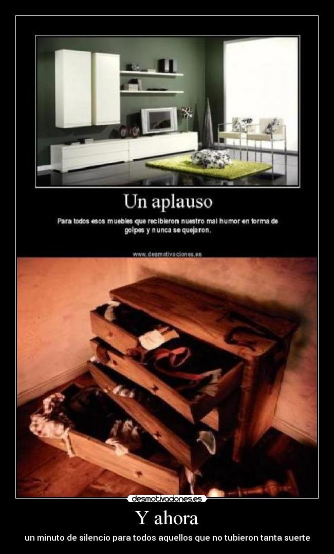 Y ahora - un minuto de silencio para todos aquellos que no tubieron tanta suerte