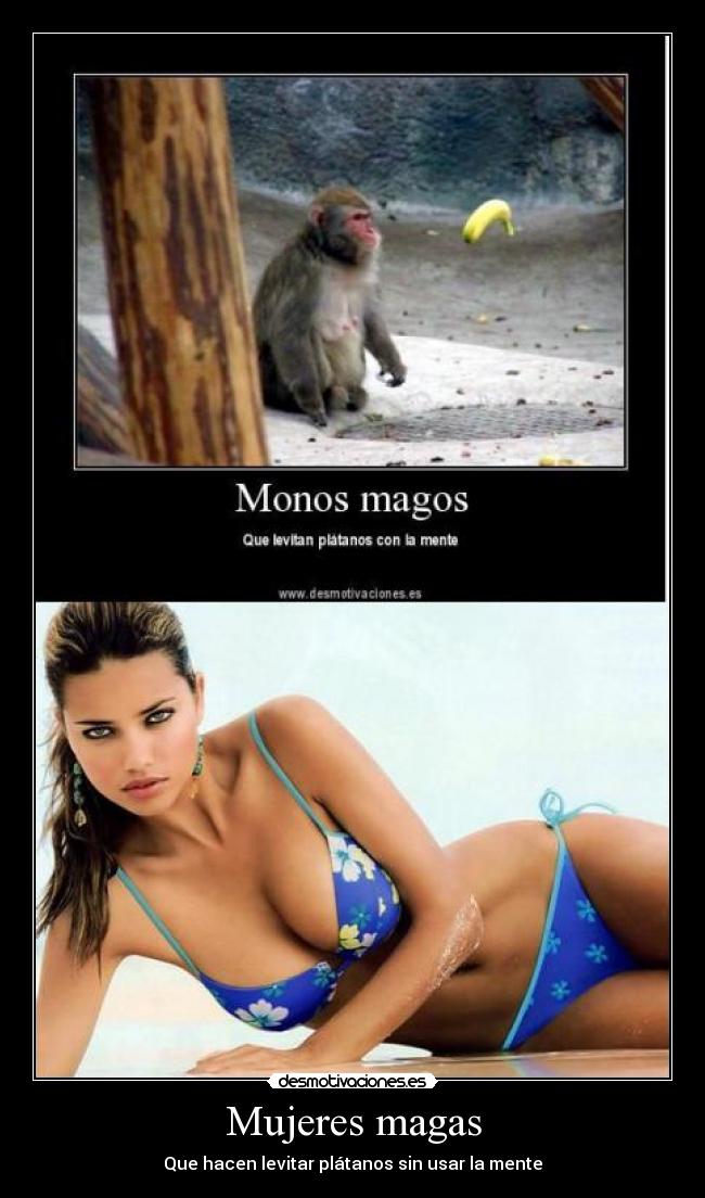 Mujeres magas - Que hacen levitar plátanos sin usar la mente