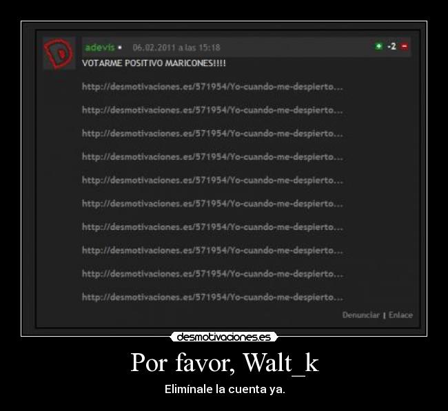 Por favor, Walt_k - 