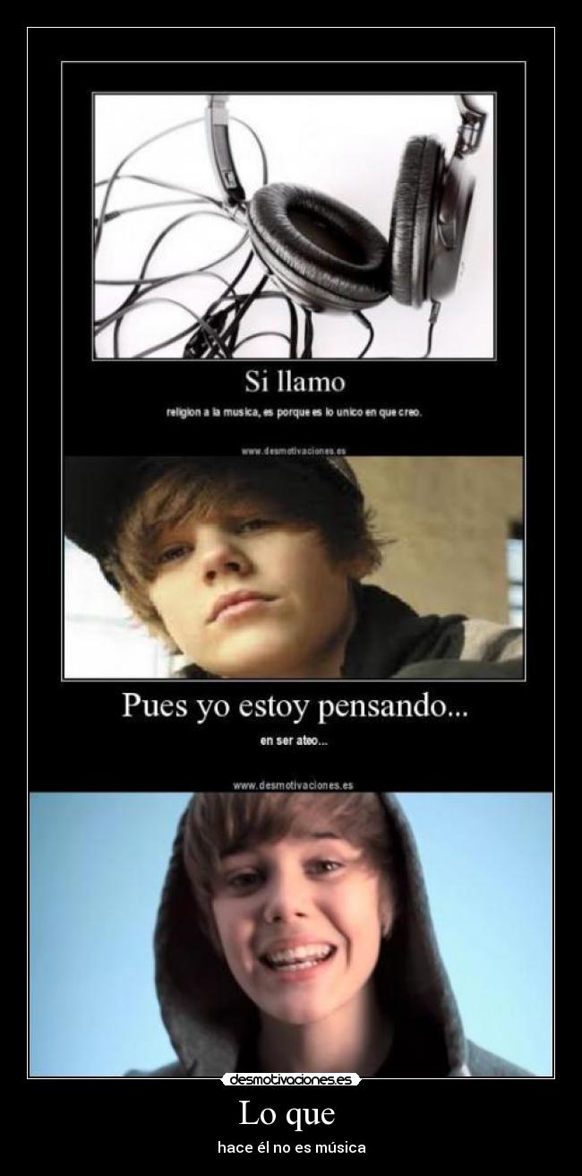 carteles justinabieberjustingaybermusica desmotivaciones