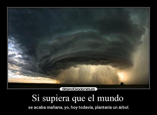 Si supiera que el mundo -