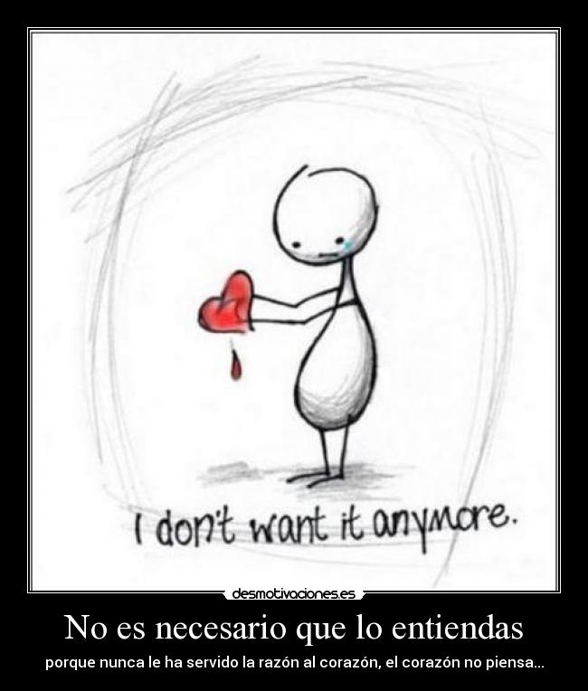 No es necesario que lo entiendas -