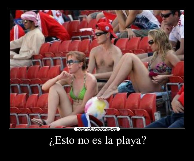 ¿Esto no es la playa? -