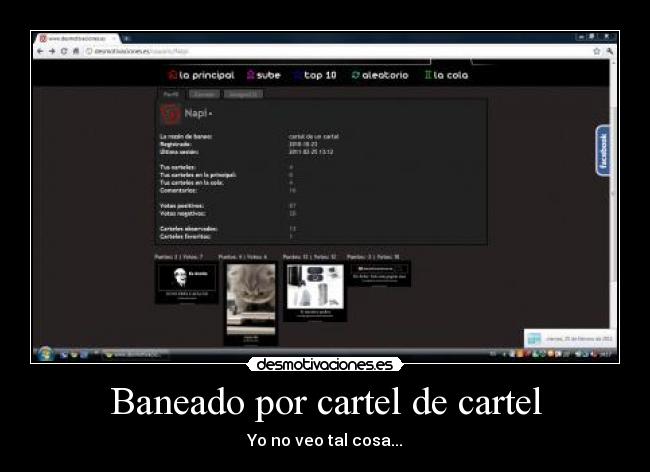 Baneado por cartel de cartel - 