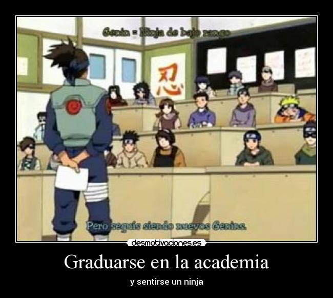 Graduarse en la academia - 
