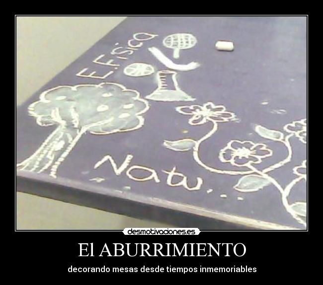 El ABURRIMIENTO -
