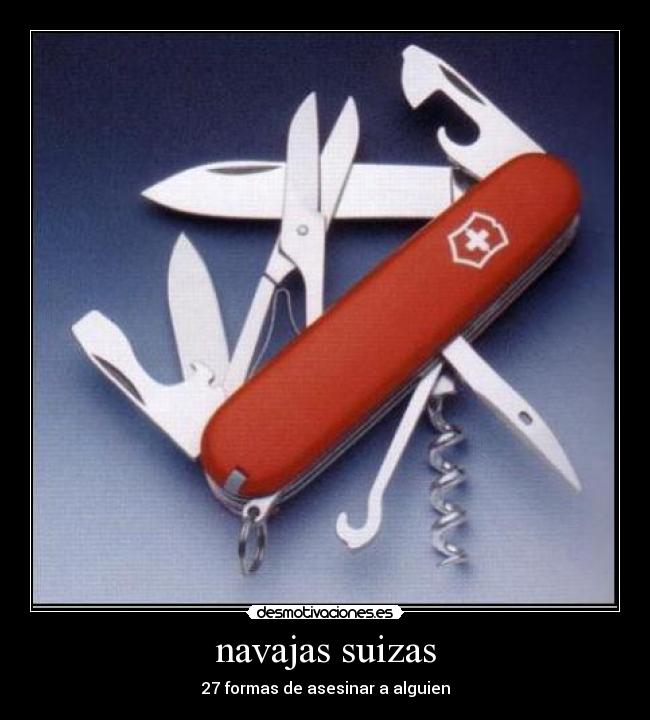 navajas suizas - 27 formas de asesinar a alguien