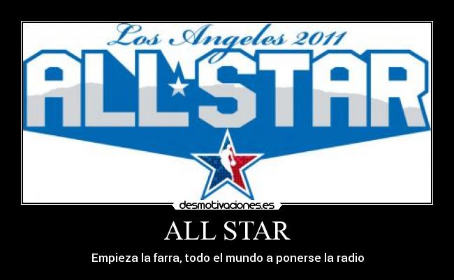 ALL STAR - Empieza la farra, todo el mundo a ponerse la radio