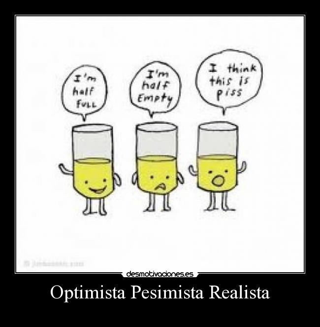 Optimista Pesimista Realista -