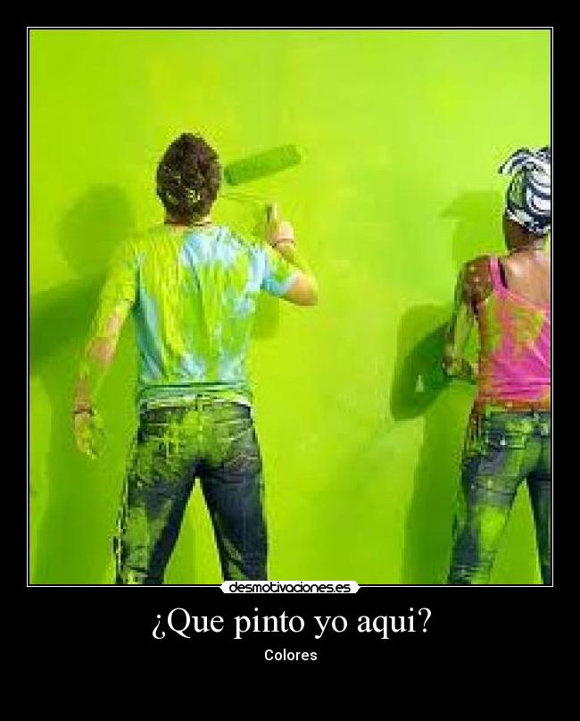 ¿Que pinto yo aqui? - Colores