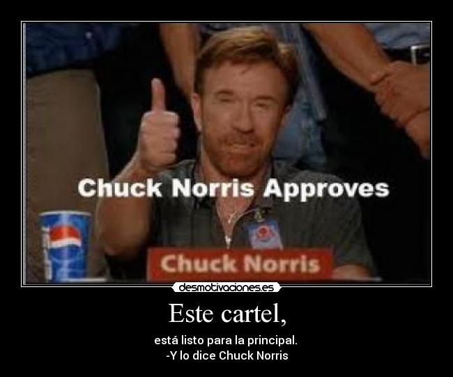Este cartel, - 