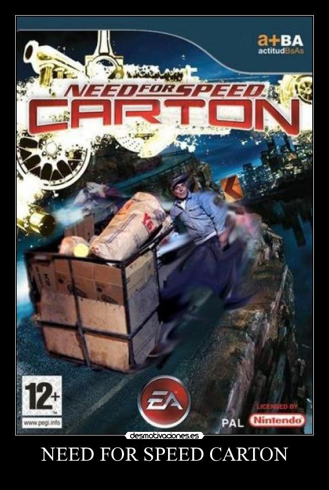 NEED FOR SPEED CARTON -