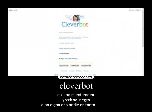carteles cleverbot desmotivaciones