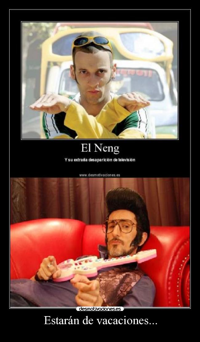 Estarán de vacaciones... -