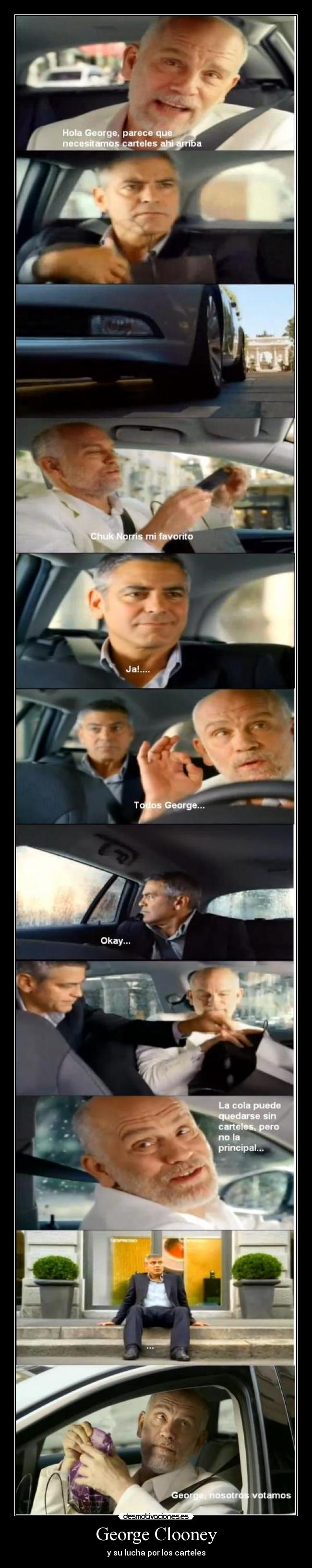 George Clooney - y su lucha por los carteles