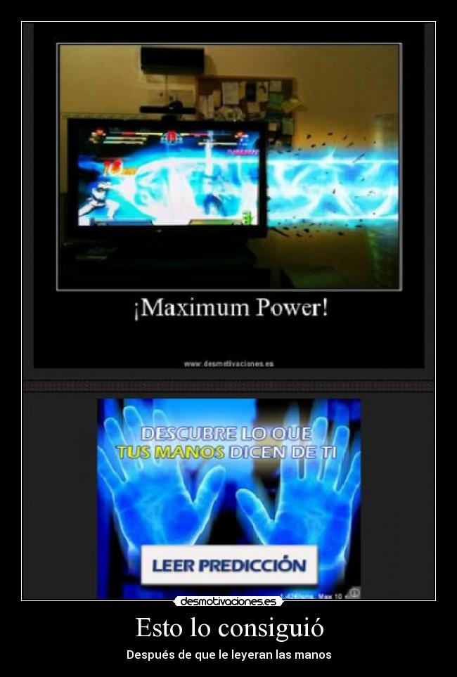 Esto lo consiguió - Después de que le leyeran las manos