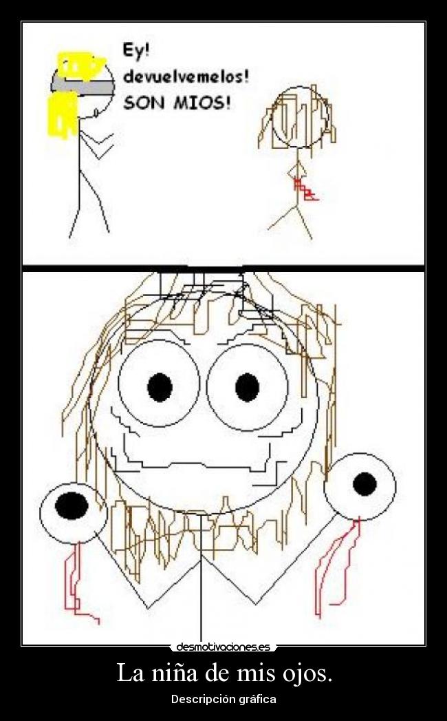 carteles nina ojos miedo desmotivaciones