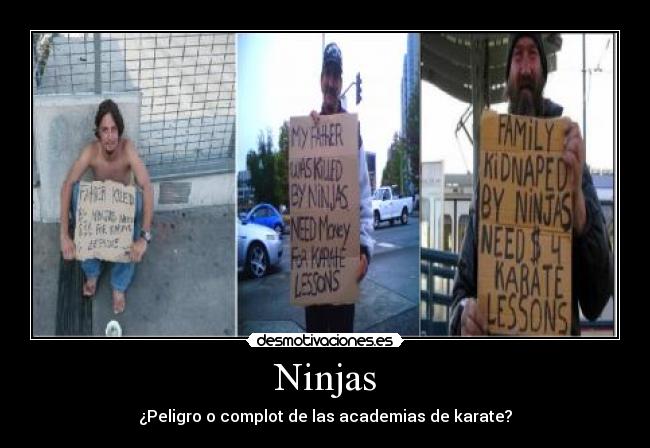 Ninjas - ¿Peligro o complot de las academias de karate?