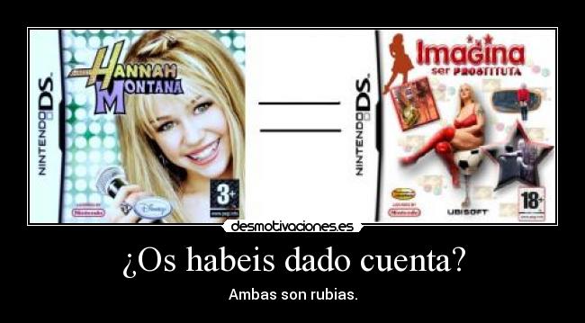 ¿Os habeis dado cuenta? -