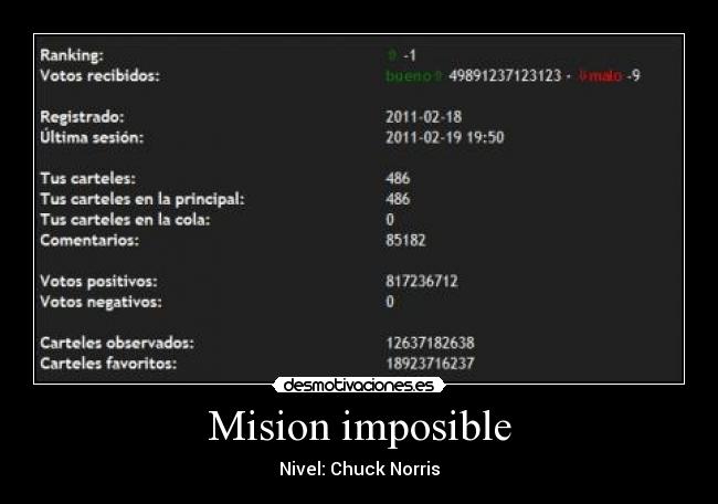 Mision imposible - Nivel: Chuck Norris