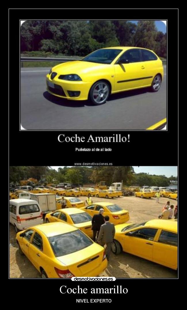 Coche amarillo -