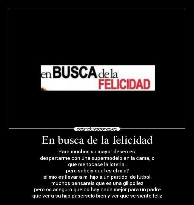 En busca de la felicidad -