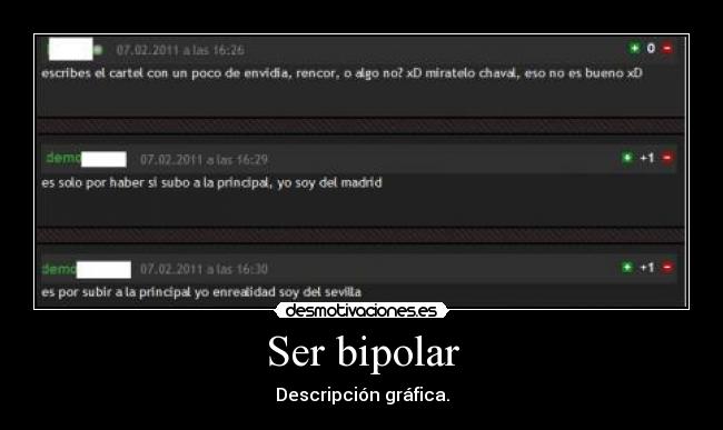 Ser bipolar - Descripción gráfica.