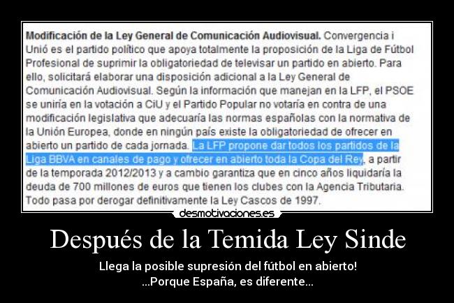 Después de la Temida Ley Sinde - 