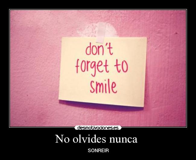No olvides nunca -
