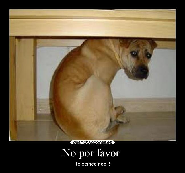 No por favor -