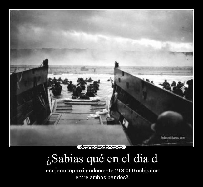 ¿Sabias qué en el día d -