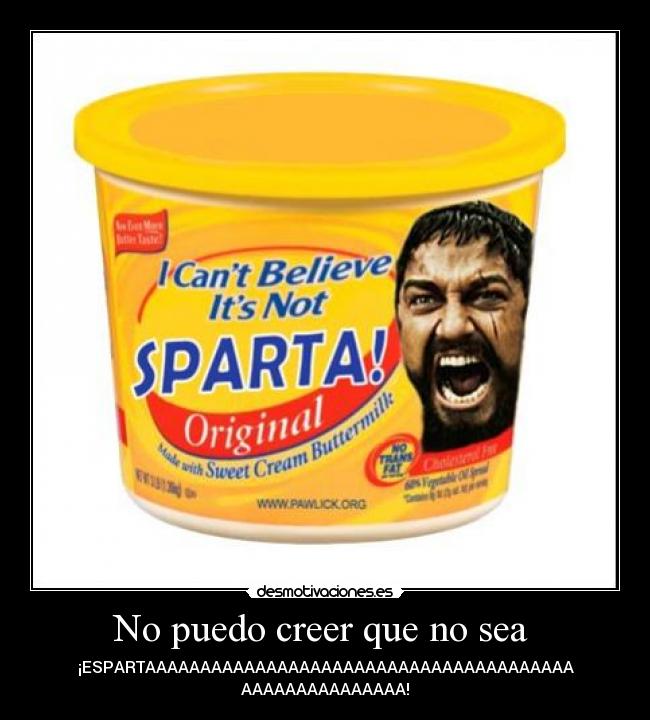 No puedo creer que no sea -